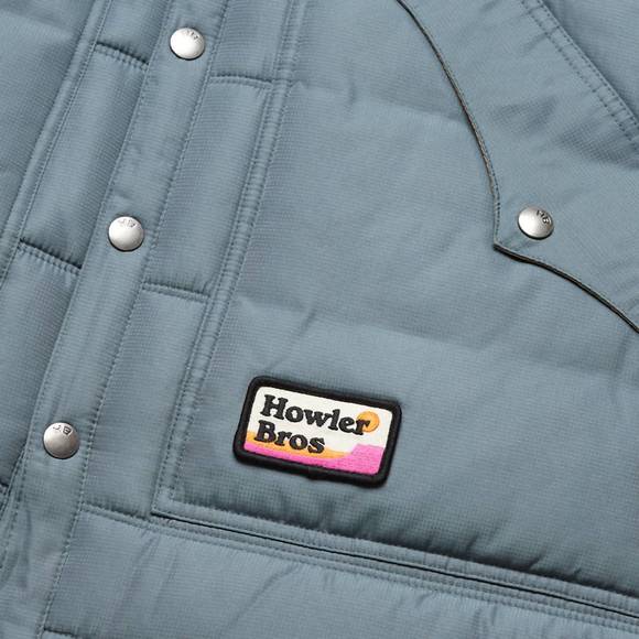 NEW HOWLER BROTHERS men's rounder vest in dark slate / khak - Picture 4 of 4